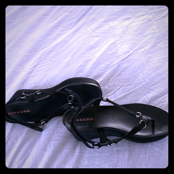 Prada Platform Flipflops - Picture 1 of 5